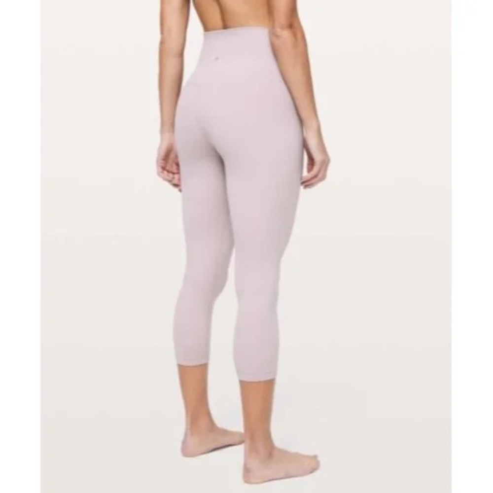 Lululemon Smoky Blush Crop Leggings Align 10 High-Waisted 
Light mauve